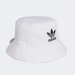 Καλύτερη πώληση 👍 Καπέλα Adidas Originals Adicolor Trefoil Unisex Bucket Hat White 💯 -adidas-originals Κατάστημα adidas originals bucket hat ac 8