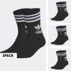 Εξοδος 🔔 Κάλτσες Adidas Originals Mid Cut Crew 🧦 Socks 3Pack BLACK/WHITE ✨ -adidas-originals Κατάστημα adidas originals mid cut crw sck 3