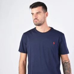 Προώθηση 🤩 Polo Ralph Lauren T-Shirts | Μπλούζα κοντό μανίκι Ralph Lauren Ανδρικό T-Shirt INK 💯 -adidas-originals Κατάστημα polo ralph lauren 26 1 jersey ssl tsh 5