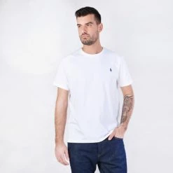 Τοπ 10 🥰 Polo Ralph Lauren T-Shirts | Μπλούζα κοντό μανίκι Ralph Lauren Ανδρικό T-Shirt WHITE ⌛