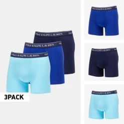 Πολύ καλή προσφορά 🌟 Εσώρουχα Polo Ralph Lauren Boxer 3 Pack Ανδρικά Μποξεράκια 3PK FRNCH TRQ/NPT NVY/HRT RYL ⭐