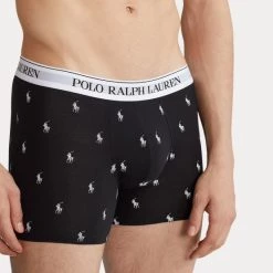 Πολύ καλή προσφορά 💯 Εσώρουχα Polo Ralph Lauren Boxer Brief 3 Pack Ανδρικά Μποξεράκια BLACK AOPP/CHRCL HTR/WHITE ❤️ -adidas-originals Κατάστημα polo ralph lauren boxer brief 3 pack boxer brief 3