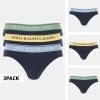 Νέος 👍 Εσώρουχα Polo Ralph Lauren 3 Pack Ανδρικά Briefs 3PK NVY OB GRN/NVY BLU/NVY YLW 💯 -adidas-originals Κατάστημα polo ralph lauren brief 3 pack brief