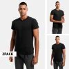 Νέος 🌟 T-Shirts | Μπλούζα κοντό μανίκι Polo Ralph Lauren Classic-2 Pack-Crew Undershirt POLO BLACK/POLO BLACK 🎉