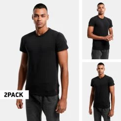 Νέος 🌟 T-Shirts | Μπλούζα κοντό μανίκι Polo Ralph Lauren Classic-2 Pack-Crew Undershirt POLO BLACK/POLO BLACK 🎉