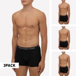 Ολοκαίνουργιο 🤩 Εσώρουχα Polo Ralph Lauren Classic 3Pack Ανδρικά Μποξεράκια POLO BLK/POLO BLK/POLO BLK 👏