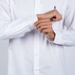 Flash Sale 😀 Πουκάμισα Polo Ralph Lauren Ανδρικό Πουκάμισο WHITE 🥰 -adidas-originals Κατάστημα polo ralph lauren cubdppcs long sleeve sport shirt 43