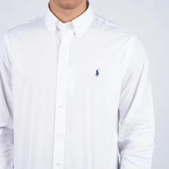 Flash Sale 😀 Πουκάμισα Polo Ralph Lauren Ανδρικό Πουκάμισο WHITE 🥰 -adidas-originals Κατάστημα polo ralph lauren cubdppcs long sleeve sport shirt 44
