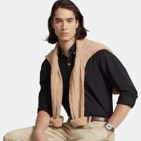 Best Pirce 👏 Μπλούζα μακρύ μανίκι Polo Ralph Lauren Slim Fit Stretch Poplin Ανδρικό Πουκάμισο POLO BLACK 🛒 6 Best Pirce 👏 Μπλούζα μακρύ μανίκι Polo Ralph Lauren Slim Fit Stretch Poplin Ανδρικό Πουκάμισο POLO BLACK 🛒 - Image 4