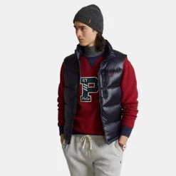 Εκπτωση ✨ Αμάνικα Μπουφάν Polo Ralph Lauren El Cap Ανδρικό Αμάνικο Μπουφάν COLLECTION NAVY GLOSSY ✨