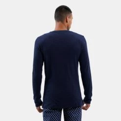 Best Pirce 😀 Ανδρικές Πιτζάμες Polo Ralph Lauren Ανδρικό Σετ Πιτζάμας NAVY / SPURS CALICO ⭐ -adidas-originals Κατάστημα polo ralph lauren l s pj set sleep set 3