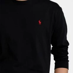 Ολοκαίνουργιο 🔔 Μπλούζα μακρύ μανίκι Polo Ralph Lauren Ανδρική Μπλούζα με Μακρύ Μανίκι POLO BLACK 👍 -adidas-originals Κατάστημα polo ralph lauren lscnclsm5 long sleeve t shirt 2
