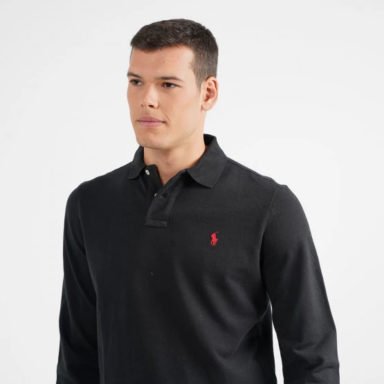 Νέος 💯 Πόλο Τ-shirts Polo Ralph Lauren Ανδρικό Μακρυμάνικο Πόλο POLO BLACK/C3870 🤩 5 Νέος 💯 Πόλο Τ-shirts Polo Ralph Lauren Ανδρικό Μακρυμάνικο Πόλο POLO BLACK/C3870 🤩 - Image 3