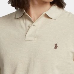 Τοπ 10 ⭐ Μπλούζα μακρύ μανίκι Polo Ralph Lauren Custom Slim Fit Mesh Ανδρική Polo Μπλούζα με Μακρύ Μανίκι EXPEDITION DUNE HEATHER/C8888 ❤️ -adidas-originals Κατάστημα polo ralph lauren lskccmslm2 long sleeve knit 2