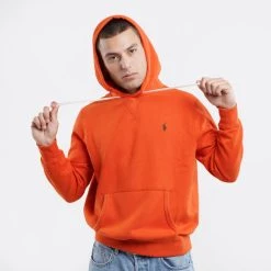 Προϋπολογισμός ⭐ Μπλούζες με Κουκούλα Polo Ralph Lauren Ανδρική Μπλούζα με Κουκούλα COLLEGE ORANGE/C5958 ⌛ -adidas-originals Κατάστημα polo ralph lauren lspohood m2 long sleeve knit 7