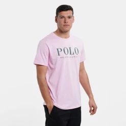 Τοπ 10 💯 T-Shirts | Μπλούζα κοντό μανίκι Polo Ralph Lauren Classics Ανδρικό T-Shirt PINK 🌟