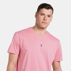 Best Pirce 🥰 T-Shirts | Μπλούζα κοντό μανίκι Polo Ralph Lauren Classic Ανδρικό T-Shirt Pink ✔️ -adidas-originals Κατάστημα polo ralph lauren m classics 3 t shirt 6