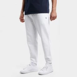 Νέος 🎉 Φόρμες Polo Ralph Lauren Aνδρικό Παντελόνι Φόρμας WHITE 🔔