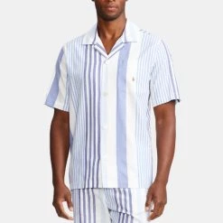 Τοπ 10 ✨ Ανδρικές Πιτζάμες Polo Ralph Lauren Ανδρικό Σετ Πιτζάμας 5445 BLUE/WHITE MULTI STRIPE 🔔 -adidas-originals Κατάστημα polo ralph lauren s s pj set sleep set 2