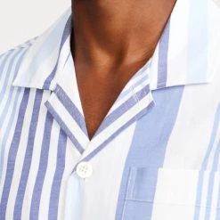 Τοπ 10 ✨ Ανδρικές Πιτζάμες Polo Ralph Lauren Ανδρικό Σετ Πιτζάμας 5445 BLUE/WHITE MULTI STRIPE 🔔 -adidas-originals Κατάστημα polo ralph lauren s s pj set sleep set 3