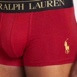 Νέος 🎁 Εσώρουχα Polo Ralph Lauren Ανδρικό Μποξεράκι HOLIDAY RED GOLD PP 🎉 -adidas-originals Κατάστημα polo ralph lauren solid trunk single trunk 5