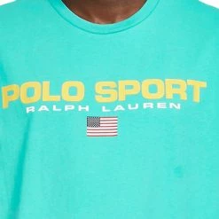 Νέος 🌟 T-Shirts | Μπλούζα κοντό μανίκι Polo Ralph Lauren Ανδρικό T-shirt BRIGHT TEAL 😍 -adidas-originals Κατάστημα polo ralph lauren sscnclsm1 short sleeve t shirt 2