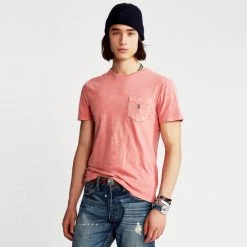 Η καλύτερη συμφωνία 🔥 T-Shirts | Μπλούζα κοντό μανίκι Polo Ralph Lauren Ανδρικό T-Shirt DESERT ROSE 🧨