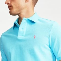 Εξοδος 😀 Πόλο Τ-shirts Polo Ralph Lauren Ανδρική Πόλο Μπλούζα FRENCH TURQUOISE/C3664 🌟 8 Εξοδος 😀 Πόλο Τ-shirts Polo Ralph Lauren Ανδρική Πόλο Μπλούζα FRENCH TURQUOISE/C3664 🌟 -adidas-originals Κατάστημα polo ralph lauren sskccmslm1 short sleeve knit 30