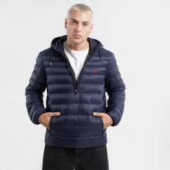 Best Pirce ⭐ Μπουφάν Polo Ralph Lauren Terra Ανδρικό Φούτερ COLLECTION NAVY 🌟