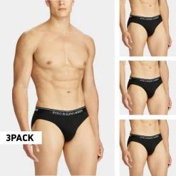 Προϋπολογισμός 😀 Εσώρουχα Polo Ralph Lauren Ανδρικά Briefs POLO BLK/POLO BLK/POLO BLK 😍